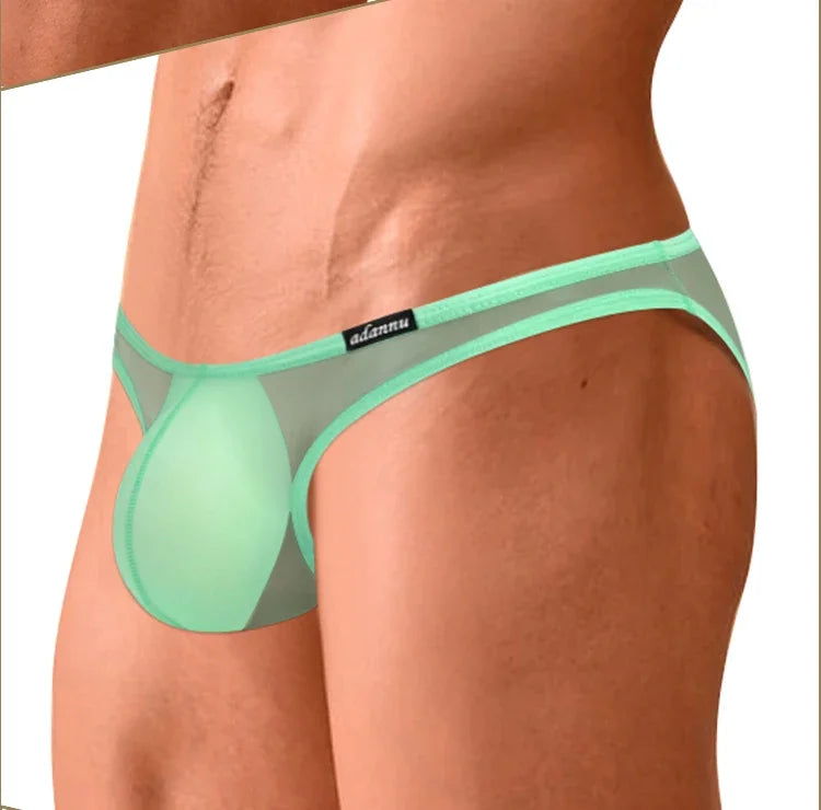 CMENIN Low Rise Men's Underwear Transparent Ultra-thin Mesh Brief