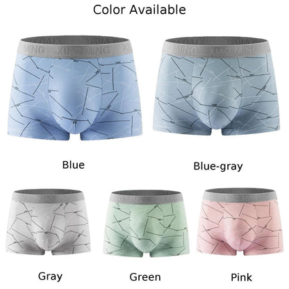 Light Breathable Men Briefs Large Size Shorts Home Panties Bulge Pouch Underpants Sexy Stretch U Convex Pouchs