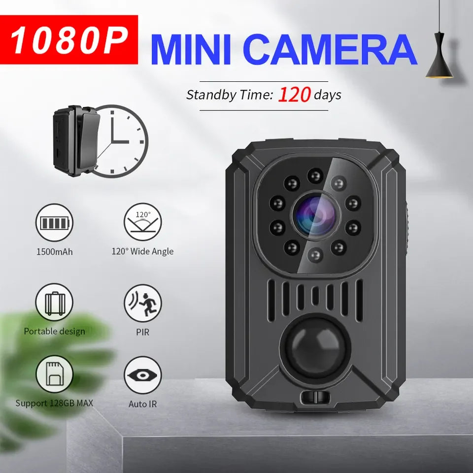 MD31 Full 1080P HD Mini Camera Camcorder Body Worn Police Cam 180° Rotating Bike Camera Sports DV Car DVR Audio Video Recorder