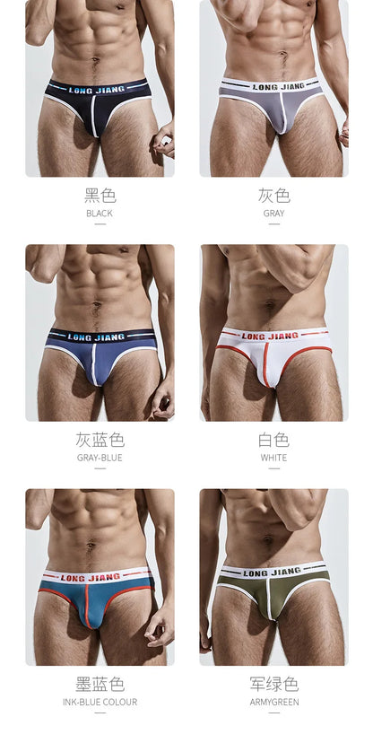 Mens Sexy Underwear Gay Sexy Briefs Transparent Man Underwear Slip Breathable Silky Quick-Drying U-convex Pouch Underpants Thong