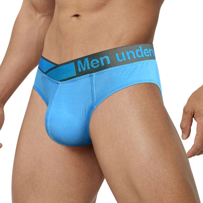 Sexy Male Modal Underwear Men Briefs U Convex Gay Men's Panties Breathable Soft Low Waist Mens Brief