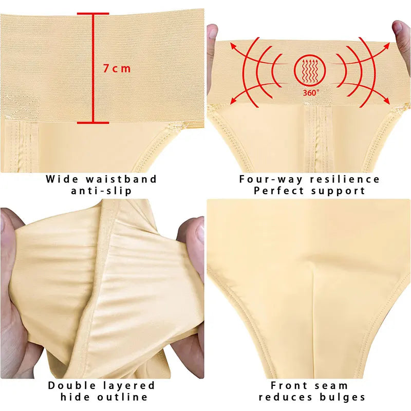 Men's Perfect Support Dance thong for Men Gymnastics with Wide Elastic Waistband and Double Layered Lining Ballet Underwear