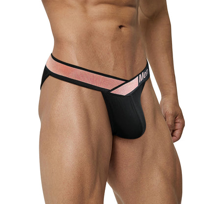 CMENIN Men's Underwear High Cut Bikini Jockstrap Underwear Gradient Elastic Band