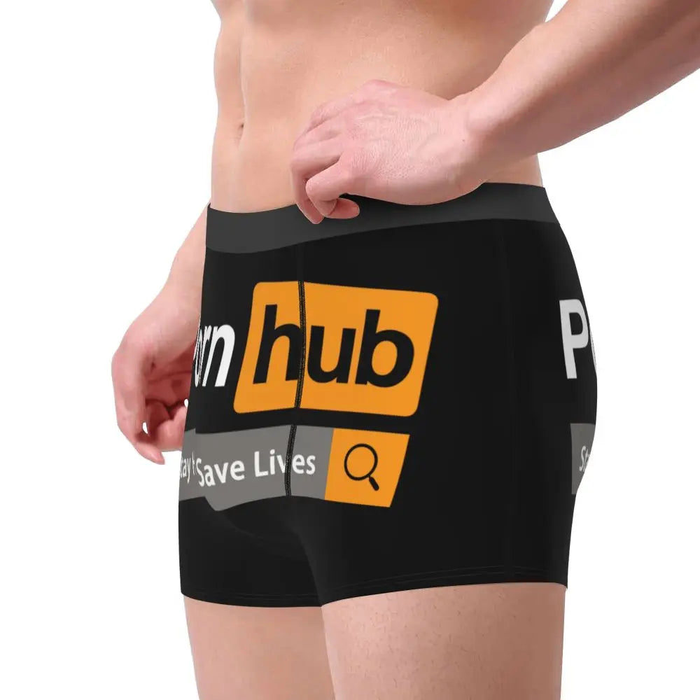 Custom Male Funny Porns Hub Underwear Boxer Briefs Breathable Shorts Panties Underpants