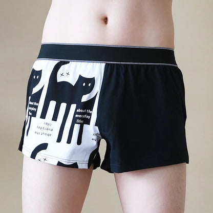 Loose Boxer Men Arrow Underwear Mens Boxers Panties Cuecas Masculina Calzoncillos Hombre Man Underpant M-3XL