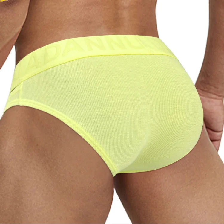 CMENIN Men's Low Rise 100% Cotton Sports Fitness Briefs