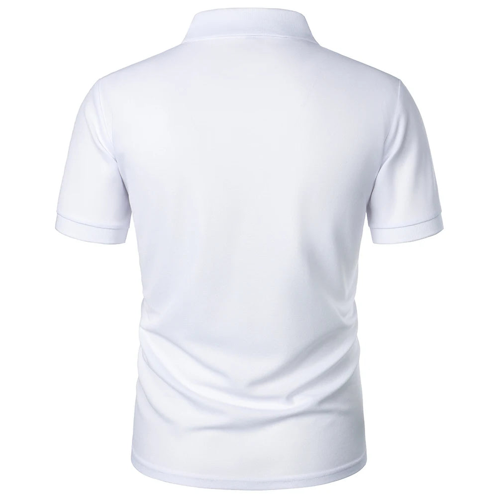 Mens Casual Short Sleeve Tops Button V-Neck Muscle Fitness Workout Blouse Tee