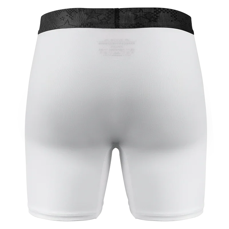 Mens Boxer Briefs 3D Pouch Bracing Cooling Moisture Wicking Underwear Soft Breathable Elastic Waistband Underpants