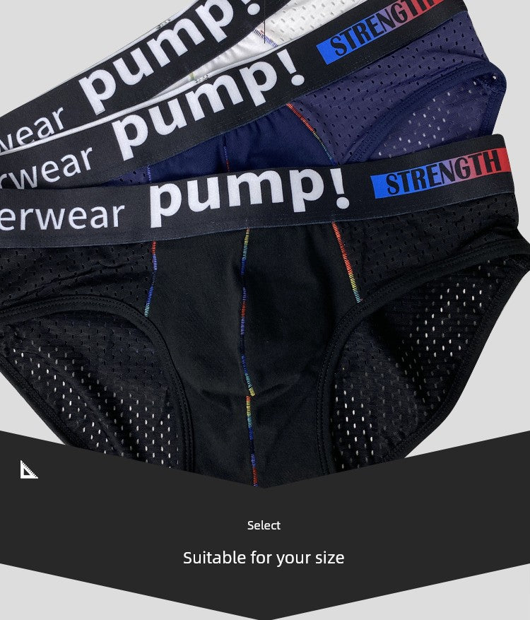 Pump Sexy Low Waist Fitness Sports Briefs