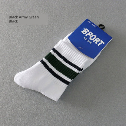 Pure Cotton Sweat-Absorbent Breathable Youth Fashion Men's Socks