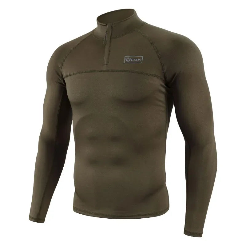 New Men's Outdoor Hunting Hiking Uniform Tactical T-shirt Long Sleeve Camouflage tacticsT-shirt Sports Mens Clothing