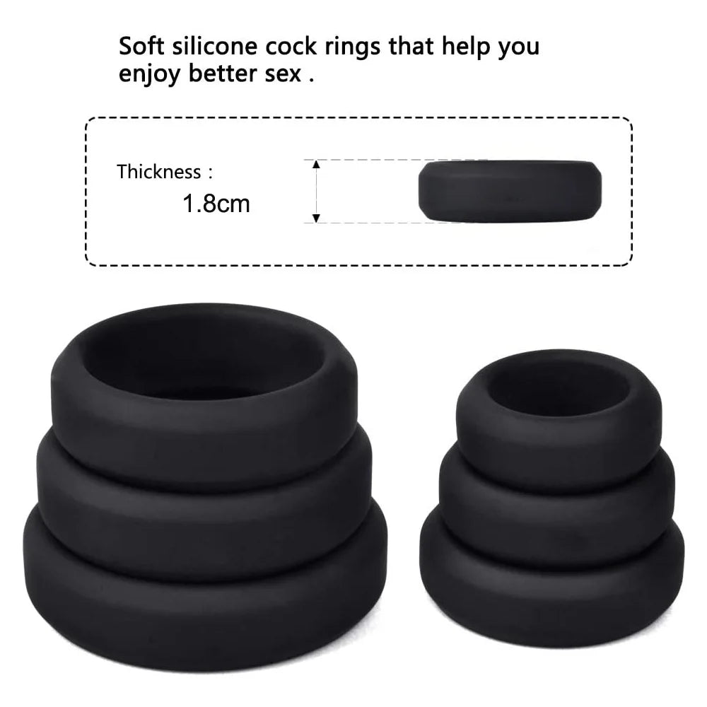 Cockring For Men Cock Ring Scrotum Ball Stretcher Silicone Dick Belt Testicles Lock Semen Delay Rings For Penis Sex Tool For Men