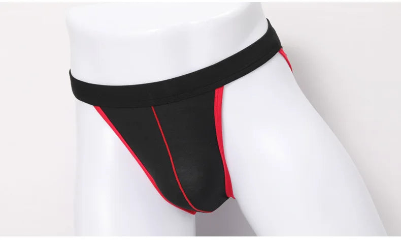 Gays U Convex Pouch Underwear for Men High Fork Pants Gays Mid Waist Briefs Modal Bottoms Panties Sexy Sports Cross-border Thong