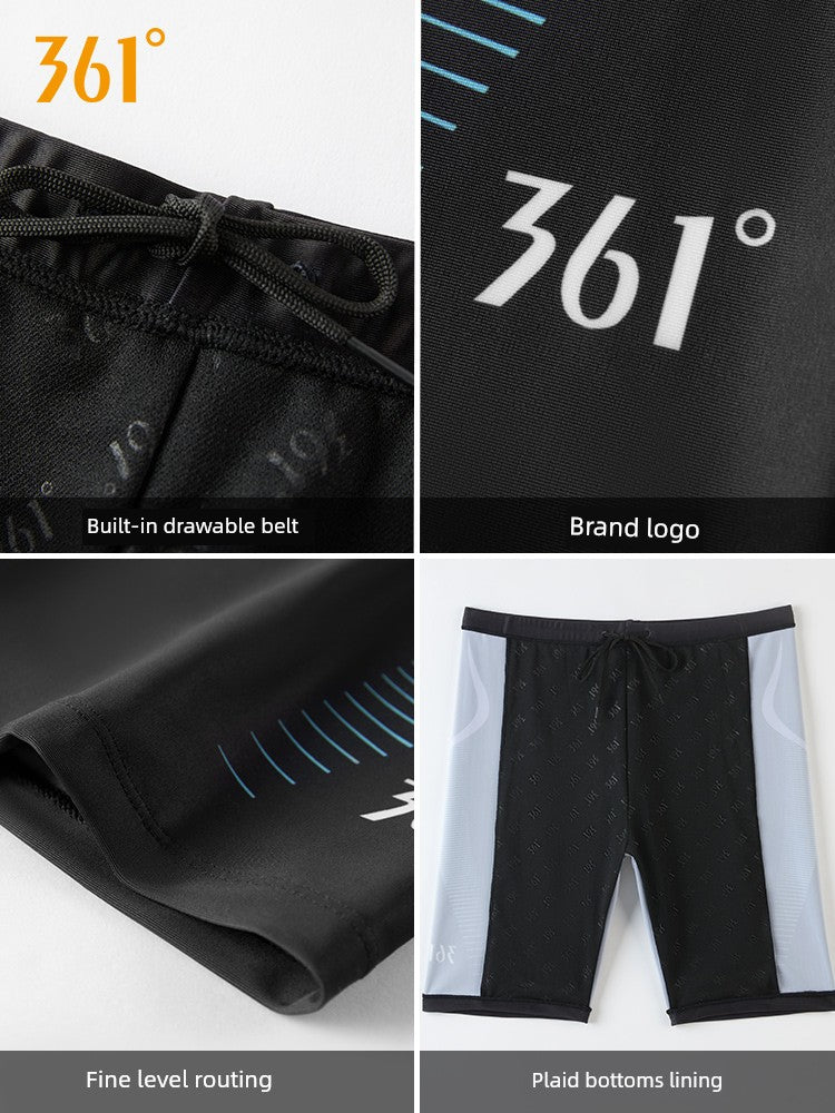 361 Swimming Trunks Men Anti-Embarrassment Loose Hot Spring Swimming Trunks Men's Swimsuit Suit Beach Pants Swimming Equipment