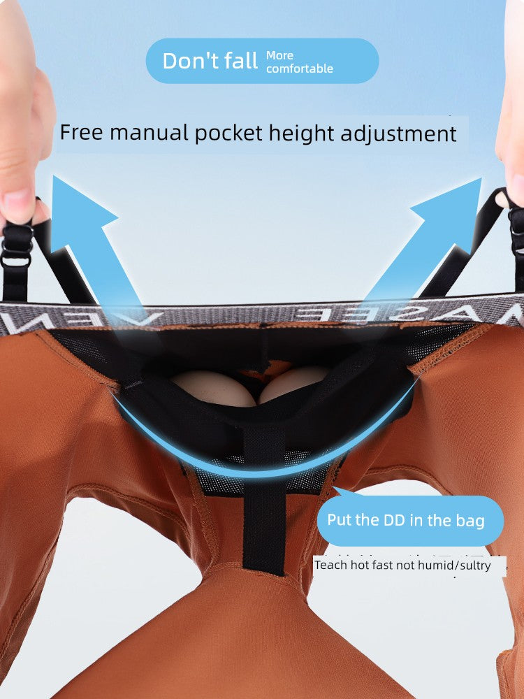 National Patent Scrotal Support Men's Underwear with Spermatic Cord Vein Qu Zhang Ke Adjusting Belt Testes Bag Anti-Qu Tuo Qu Bao