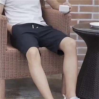 Fashion Shorts Men Pants Summer Beach Pants Casual Running Sports Shorts Streetwear Male Ice Silk Big Size Fitness Short Pants