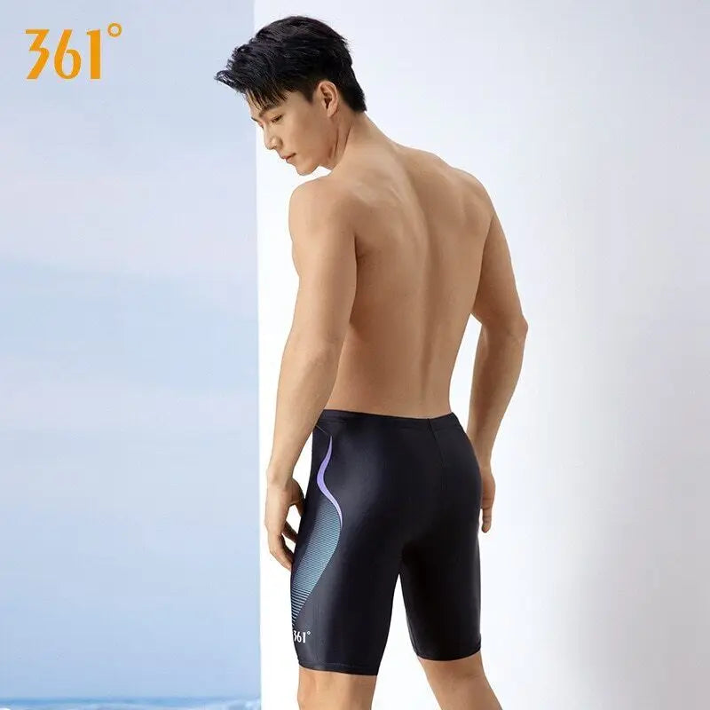 361 Men Swim Shorts Swimming Trunks Plus Size Swim Jammers Tight Quick Dry Pool Swimsuit Competition Training Swimwear for Boys