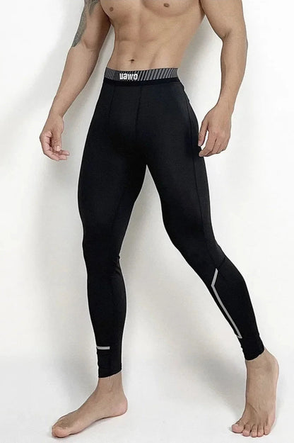 Men Sports Compression Leggings Training