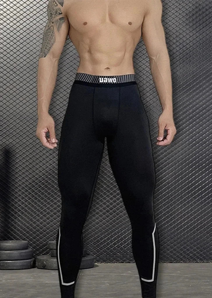 Men Sports Compression Leggings Training