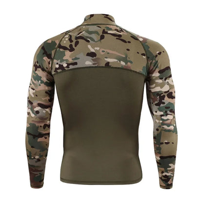 New Men's Outdoor Hunting Hiking Uniform Tactical T-shirt Long Sleeve Camouflage tacticsT-shirt Sports Mens Clothing