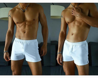 New Arrival Men Underwear Boxers Cotton Soft Breathable Mens Boxer Trunks Home Wear Loose Shorts Male Panties Cueca Calzoncillos