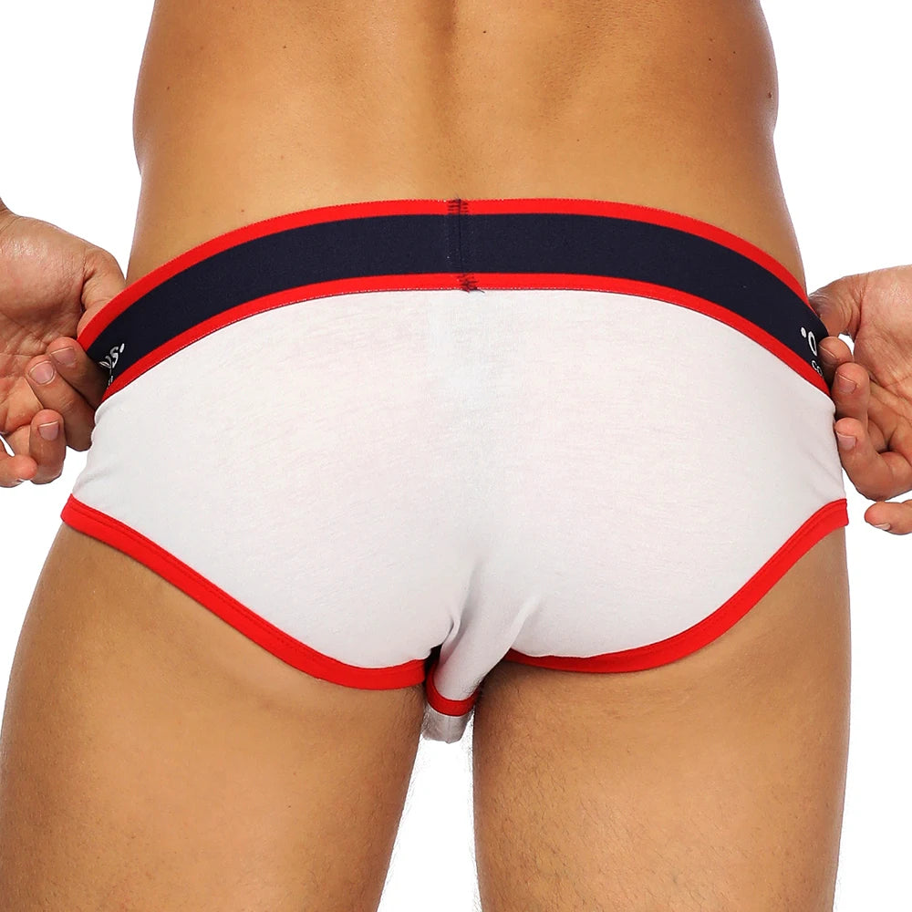 5 Color Men Bikini Underwear Shorts Mens Cotton Lingerie Jockstrap Panties Underpants Briefs for Men