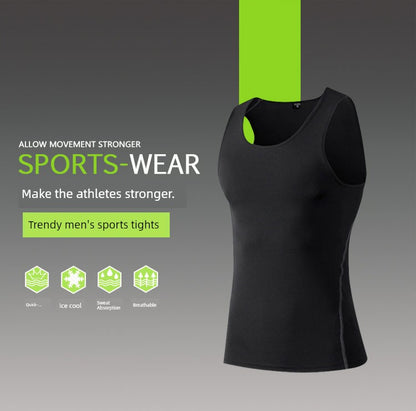 Tights Men's Stretch Breathable Undershirt Sports Vest