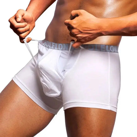 Men Scrotal Support Belt Functional Underwear Health Care Boxer Spermatic Vein Testicle Lifting Bullet Scrotal Separation Boxers