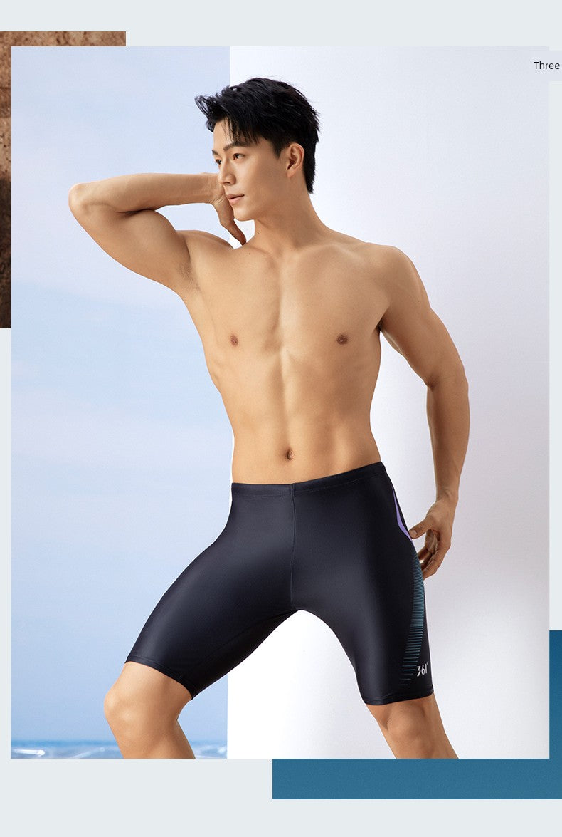 361 Swimming Trunks Men Anti-Embarrassment Loose Hot Spring Swimming Trunks Men's Swimsuit Suit Beach Pants Swimming Equipment