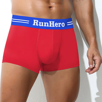 Men Cotton Boxer Briefs  U Convex Pouch.