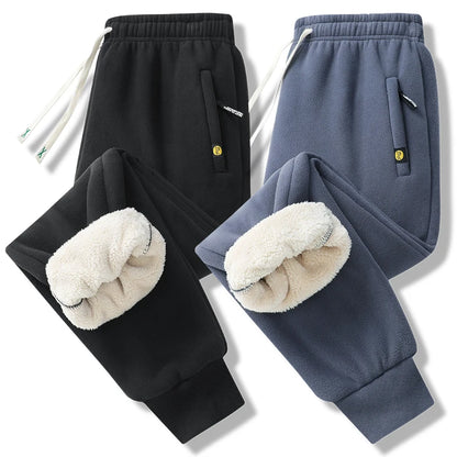 Men's Winter Thick Sweatpants Fleece Joggers