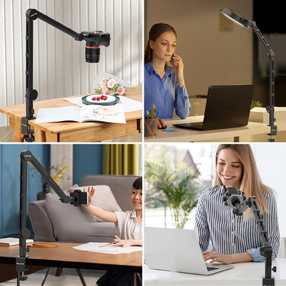 Ulanzi VIJIM LS25 Multifunction Desk Setup Stand Microphone Desktop Stand for Microphone Smartphone Camera Live-streaming