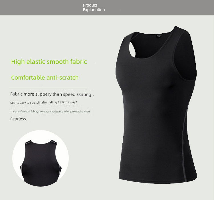 Tights Men's Stretch Breathable Undershirt Sports Vest