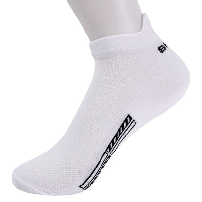 Men Cotton Socks Summer Sports Breathable Ankle Socks High Quality Mesh Casual Athletic Thin Cut Short Plus Size 38-45