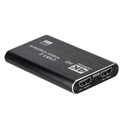 4K USB 3.0 Video Capture Card HDMI-compatible 1080P 60Hz HD Video Recorder Grabber For PS4 OBS Game Recording Live Streaming