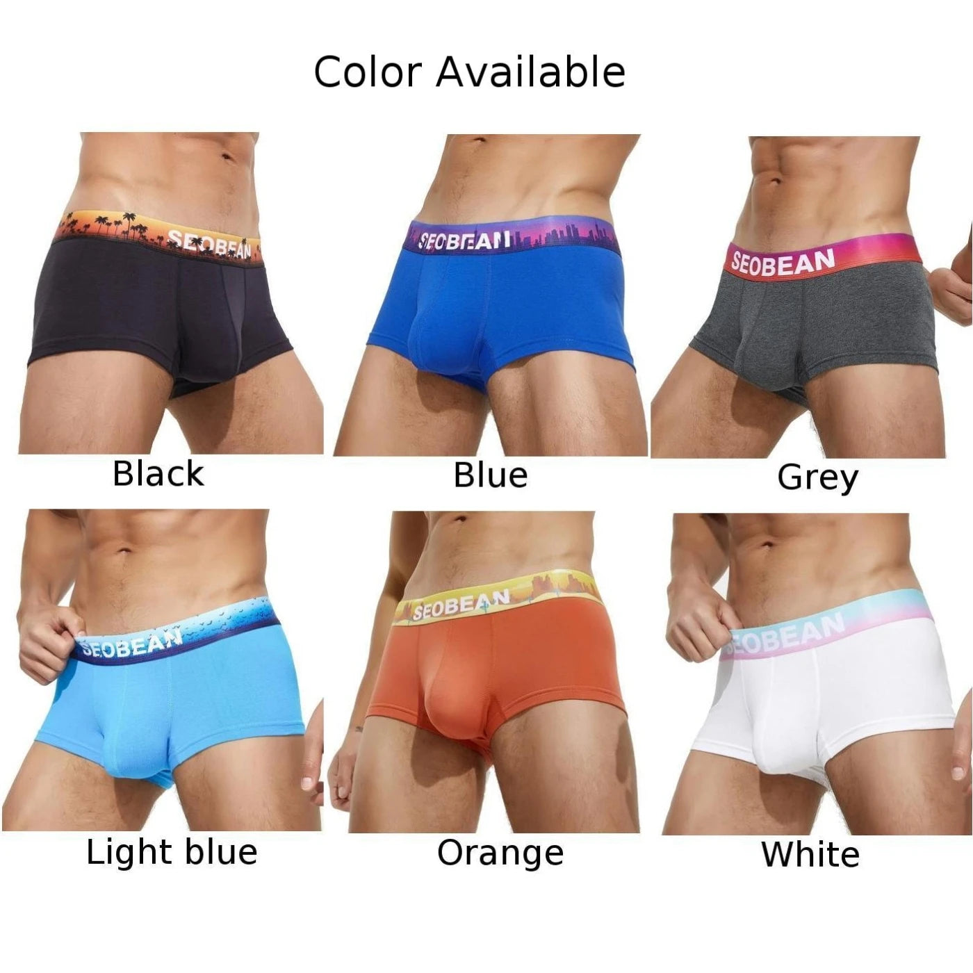 Men, Young Men, Cotton Boxer Brief U Pouch Underwear