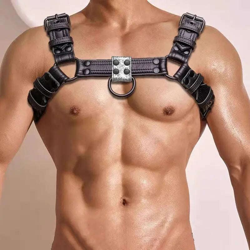 New Pink Sexy Hot super hot Harness Mens Gay fetish Leather Suspensorios sexual hombre cosplay Erotic lingerie Mujer sin sensura