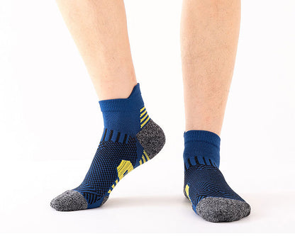 3Pair Professional Fitness Sports Socks Towel Bottom Non-Slip Running Socks Men Women Short Quick-Drying Basketball Training Sox