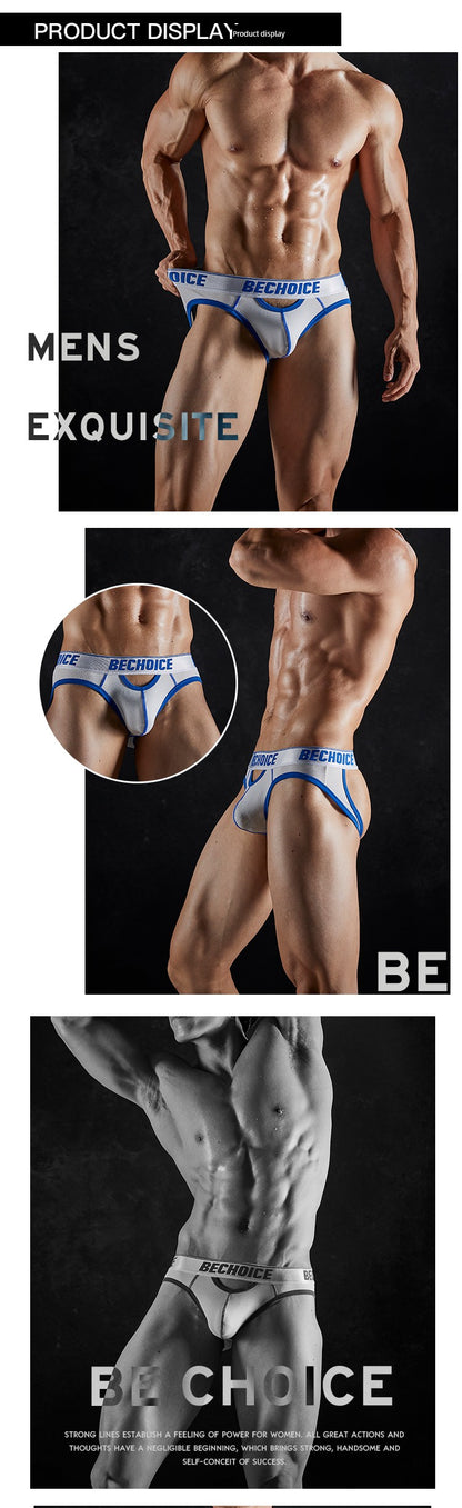 European and American-Style Hollow Stretch Comrade Personality Panties