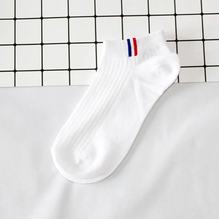 5/1Pairs Men Sports Boat Socks Spring Summer Cotton Sock Breathable Deodorant Short Sock Business Casual Ankle Sock Male Sox