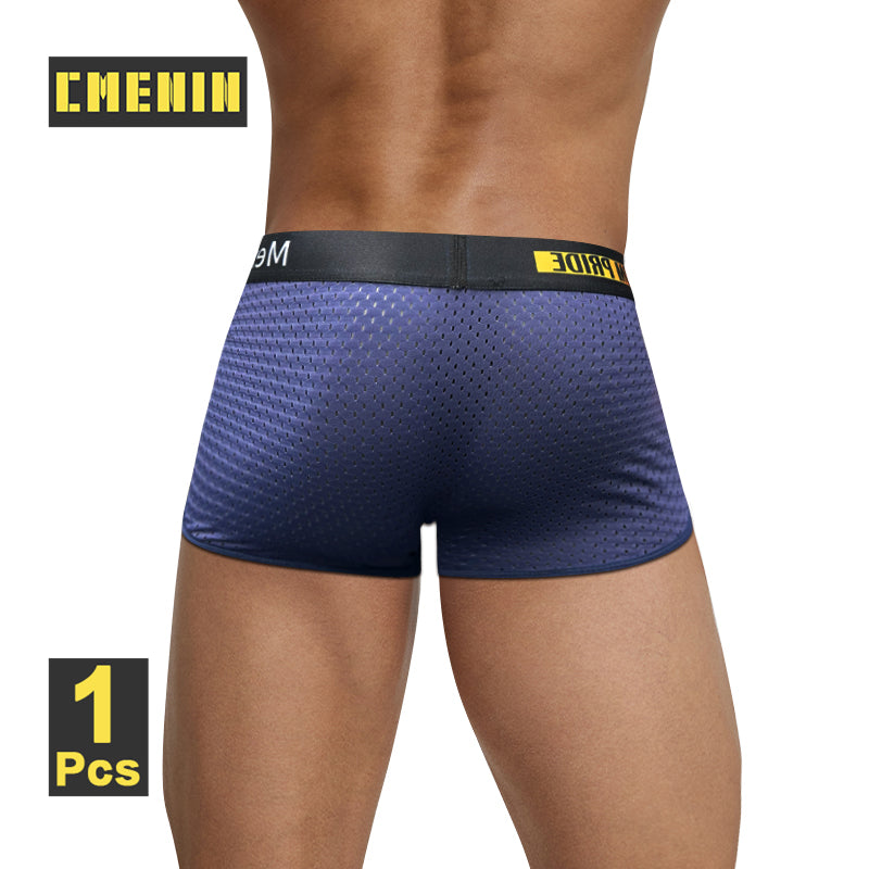 CMENIN Men's Breathable Boxershorts Mesh Underwear