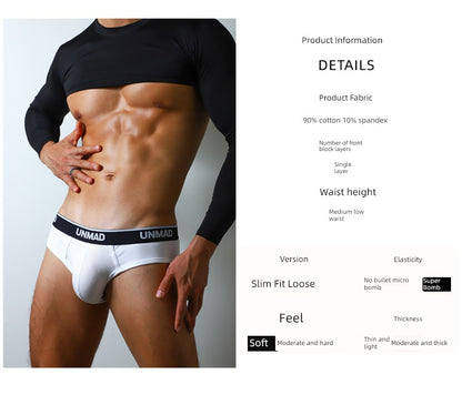 Unmad Stretch Breathable Sports Soft Briefs