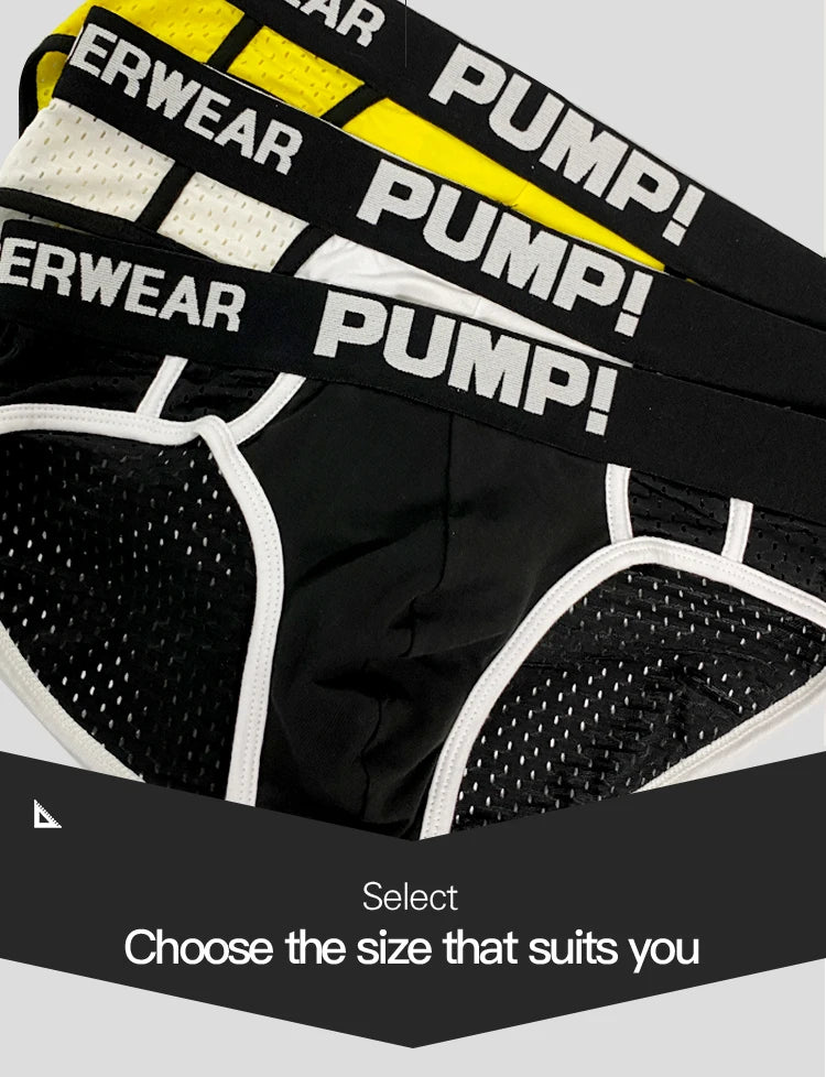 Mens Sexy Underwear Mesh Breathable Bikini Jockstraps Briefs Gay Sissy Panties Underpants Under Wear Calzoncillos Hombre