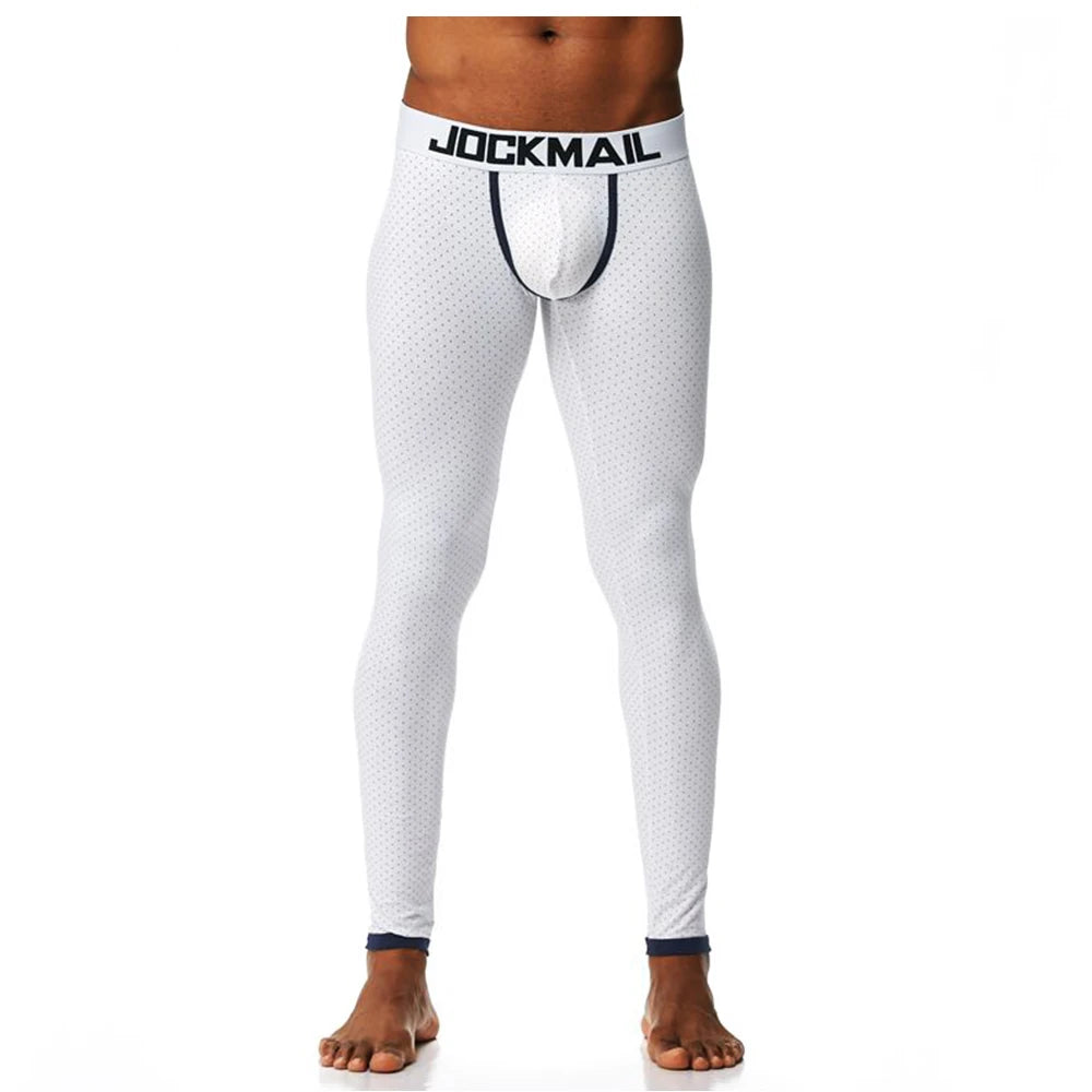 Sexy Cotton Thermo Long Johns Leggings Pants Fashion Men Thermal Underwear Thermal Leggings Pants Autumn Winter Sleeping Bottoms