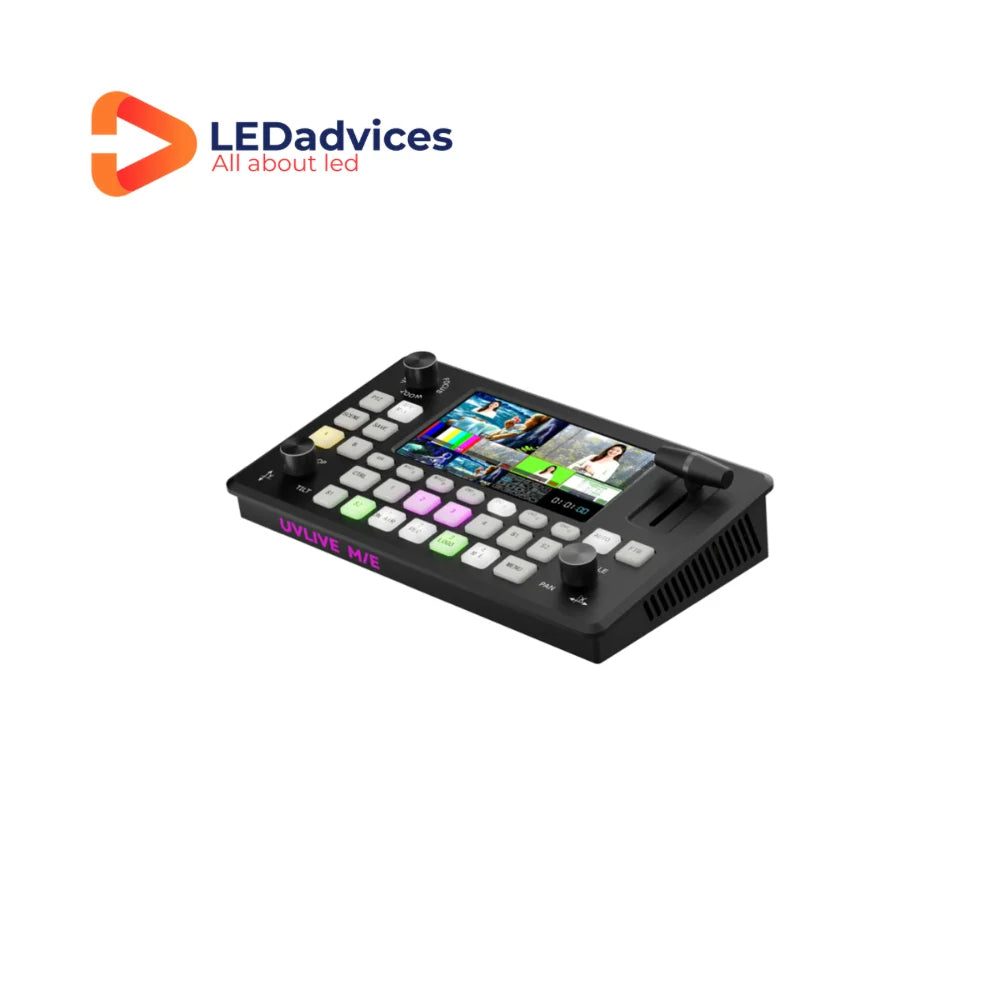 New 2024 UVLIVE M/E Video Switcher Mixer Muliti Functional Live Streaming Switcher Hot 4*HDMI Input SPROLINK NEOLIVE R2 Plus