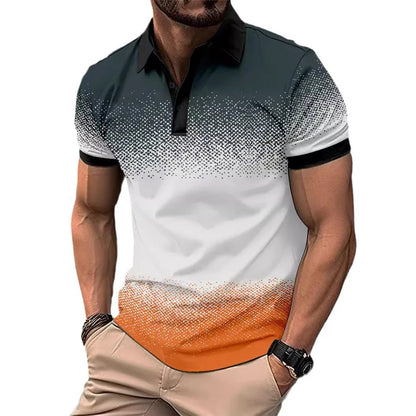 Mens Casual Short Sleeve Tops Button V-Neck Muscle Fitness Workout Blouse Tee