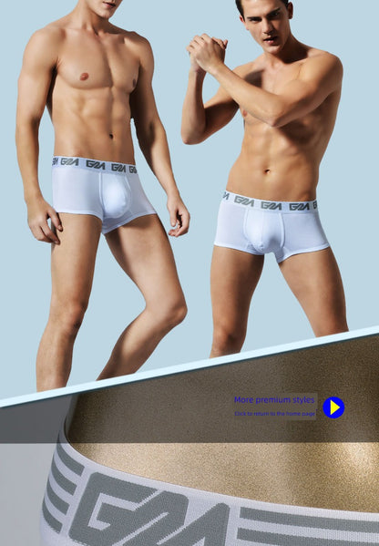 Modal Brand Casual Low Waist in White Combed Cotton