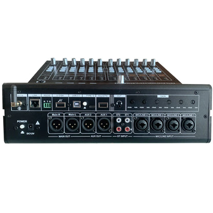 Paulkitson Digital Mixer 8-Channel Professional Audio Mixing Console Suitable For Stage Performance Sound Mixer