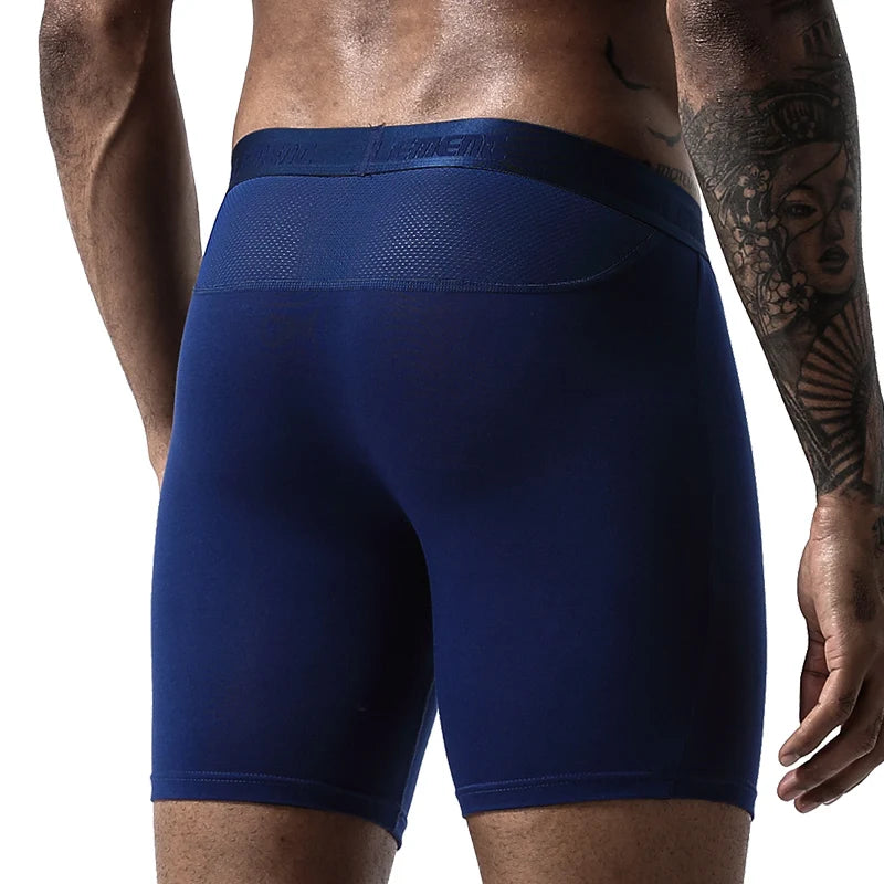 Mens Underwear Mesh Quick Dry Wicking Boxer Briefs Active Sports Soft Breathable Elastic Waistband Total Support Pouch Underpant