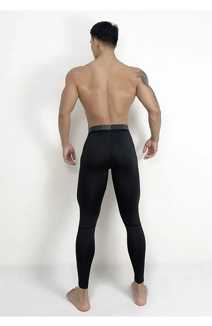 Men Sports Compression Leggings Training